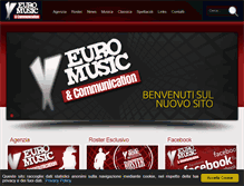 Tablet Screenshot of agenziaeuromusic.it